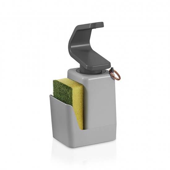 	Dispensador De Sabão Com Esfregão Soap-tex 11x8x22cm Metaltex	